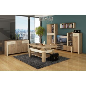 Mobila Sufragerie Hugo Set 1 Craft Golden/Cream