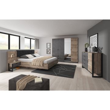 Set Dormitor Arden, Stejar SAND GRANGE/MATERA