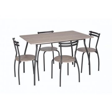 Set masa Vega cu 4 scaune stejar antichizat - Unic Spot Ro