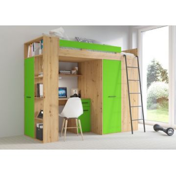 Verana Right-Sided Oak Artisan/Green