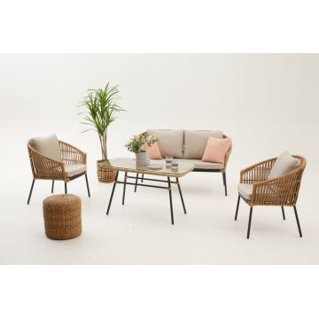 Set de gradina Frezya Crem 140x67x46 cm