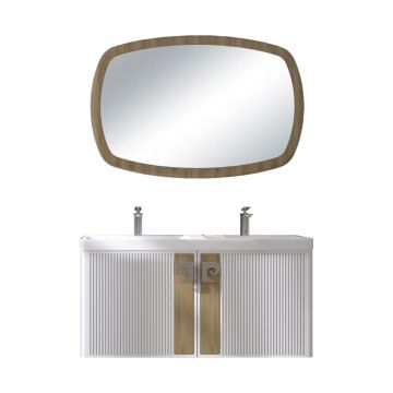 Set mobilier baie Pierre Cardin Abis  suspendat  3 piese  salcie  120 cm