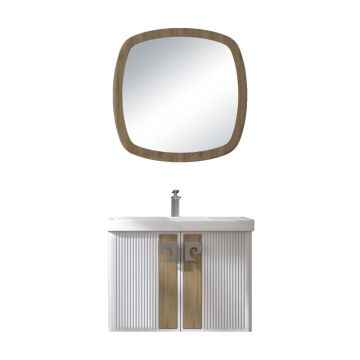 Set mobilier baie Pierre Cardin Abis  suspendat  3 piese  salcie  80 cm