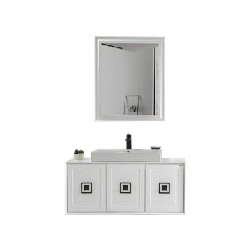 Set mobilier baie Riga  suspendat  3 piese  alb  120 cm