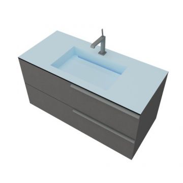 Set masca si lavoar Savinidue Oikos HPL Sky, 101 cm - Dimensiune 101 cm