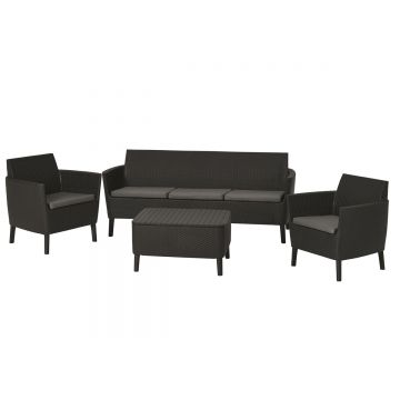 Set mobilier gradina graphite Keter Salemo