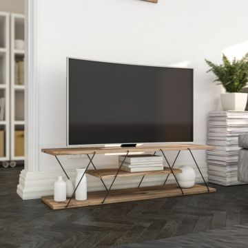 Comoda TV Canaz Negru-Walnut