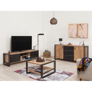 Set Mobila Sufragerie Takim 1, Stejar, 3 piese Set Mobila Sufragerie Takim 1, Stejar, 3 piese