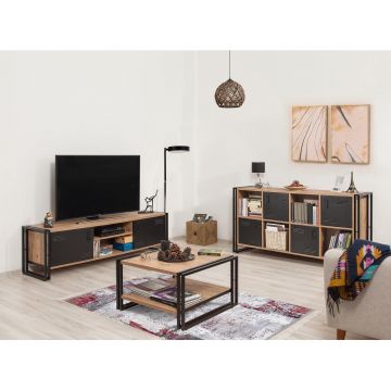 Set Mobila Sufragerie Takim 11, Stejar, 3 piese Set Mobila Sufragerie Takim 11, Stejar, 3 piese