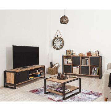 Set Mobila Sufragerie Takim 12, Stejar, 3 piese Set Mobila Sufragerie Takim 12, Stejar, 3 piese