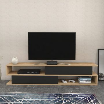 Comoda TV Cortez - Oak, Antracit