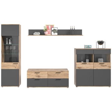 SET MOBILĂ LIVING, gri, 327/200/44 cm