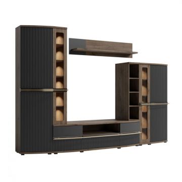 Living CANDY Z.A., 6 corpuri, lumini LED, 299x43x199 cm