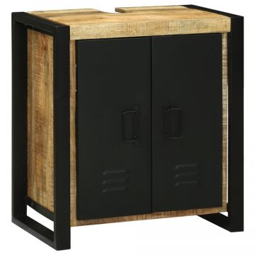 Cabinet Chiuvetă 55x35x60 cm Lemn Solid Mango Brut