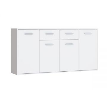 Comoda Drepen melamina alb 162.3x34.2x81.7 cm