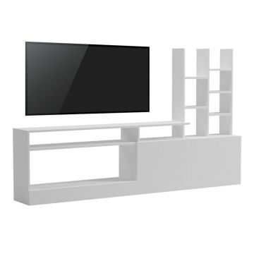 Comoda TV Seruno Alb 170x25x100 cm