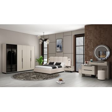 DORMITOR COMPLET AMANDA 180x200cm SALTEAUA SI SOMIERA rabatabila SUNT  incluse