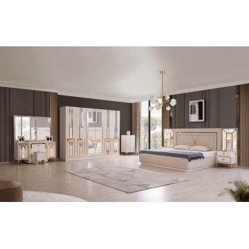 DORMITOR COMPLET KLARA 160x200cm (saltea si somiera gratuite)