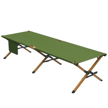Outsunny Pat pliant pat de camping cu sac de transport 196 x 64 x 45 cm Pat de oaspeți de până la 200 kg pentru exterior, Camping călătorii | Aosom Romania