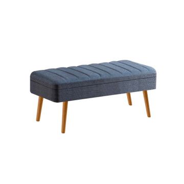 Set masa extensibila si 4 scaune, Vella, Vina 1048, PAL, Pin Atlantic / Albastru închis