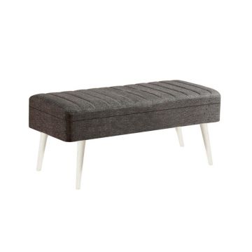 Set masa extensibila si 4 scaune, Vella, Vina 1053, PAL, Alb / Antracit