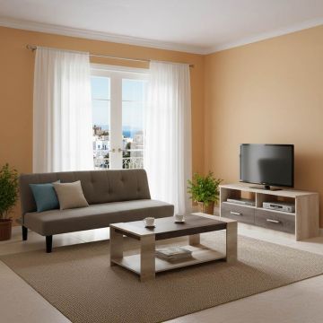 Set mobilier sufragerie 3 buc Reest Antracit 167x77x73 cm
