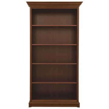 Bibliotecă, 110/204,5/43 cm, castaniu,