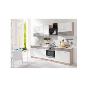 Bucătărie Global A modulară cu fronturi MDF și PAL, fără blat inclus, 2,30 m