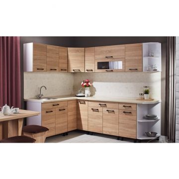 Bucătărie Iris Bardolino, set modular, PAL melaminat, 280 cm, Bardolino