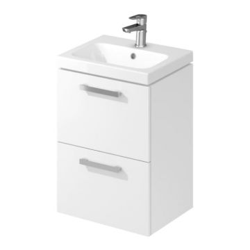 Dulap baie Melar cu lavoar inlclus 50 cm, alb, Cersanit