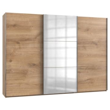 DULAP CU UȘI CULISANTE in culoare lemn stejar