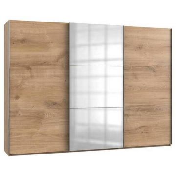 DULAP CU UȘI CULISANTE in culoare lemn stejar