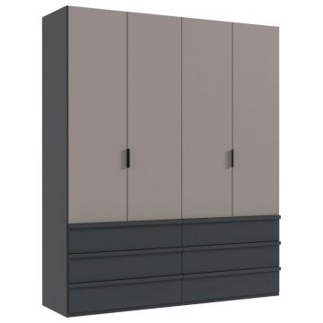 DULAP CU UșI PLIABILE in grafit, sahara