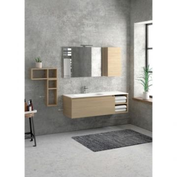 Mobilier SPACE 135 cm cu lavoar din marmura compozita Karag - Dimensiune 135 cm