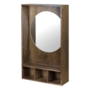 Panou de agățat diverse maro din lemn de stejar 40x65x11,5 cm Show Me – Mette Ditmer Denmark