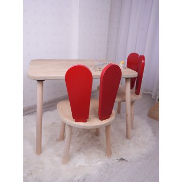 Set masa si scaun pentru copii Furniture Bunny One 30x25