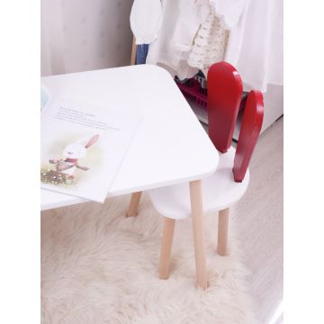 Set masa si scaun pentru copii Furniture Bunny One 30x25