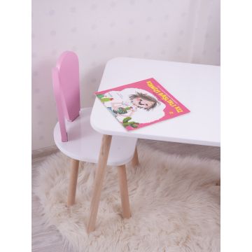 Set masa si scaun pentru copii Furniture Bunny One 30x25