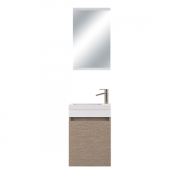 Set mobilier baie Buca  suspendat  3 piese  bej  45 cm