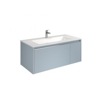 Set mobilier Savinidue Cielo cu lavoar ceramic - Dimensiune 101 cm