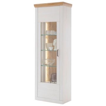 VITRINĂ in culoare lemn stejar, alb