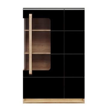 Vitrină in gri lucios intens