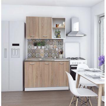 Bucatarie Naty, 120 cm, Sonoma