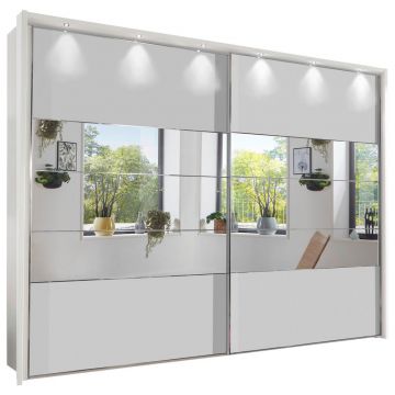 Dulap Cu Uși Culisante, 300/236/67 cm, alb