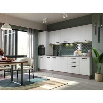 Mobila Bucatarie Elva 304,8 cm Alb Perlat - Configuratia 20