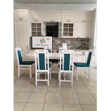 SET COLOR 108 MASA EXTENSIBILA 150/185CM + 6 SCAUNE