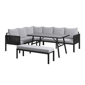 Set Dining Lounge 4 piese 185/240 cm
