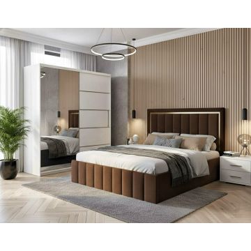 Set dormitor Atena Maro cu dulap alb