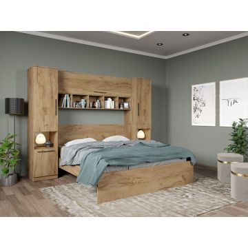 Set dormitor de Tineret Stejar Auriu - Tudor - C2 Set dormitor de Tineret Stejar Auriu - Tudor - C2