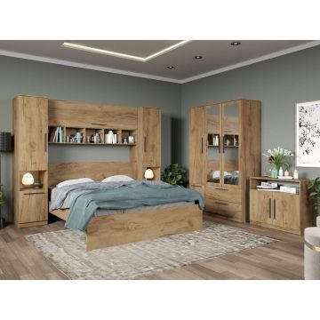 Set dormitor de Tineret Stejar Auriu – Tudor – C5